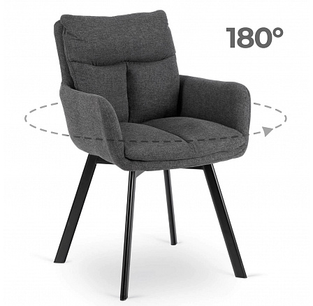 Otočná židle CORTADO Tmavě šedá