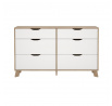 Komoda Iker 711, jackson hickory/bílá