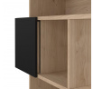 Regál PENTA 738, jackson hickory/černá