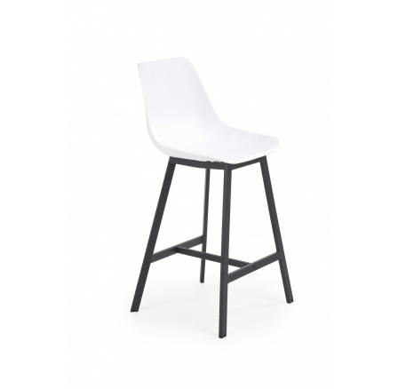 Barová židle H99, bílá/černá