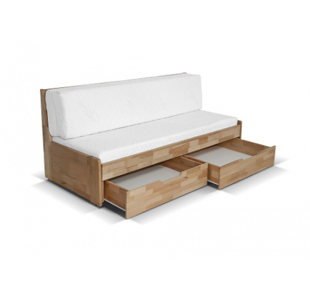 DONATELO A  - rozkládací postel dřevo masiv BUK, včetně roštu a úp, bez matrace (DUO-B=6balíků)kolekce "GB"  (K250-Z)