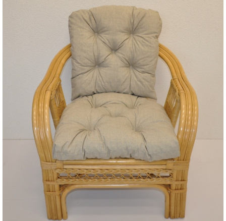 Polstr na křeslo Rio De Janeiro látka tmavě béžový melír Polstr na křeslo Rio De Janeiro látka tmavě béžový melír