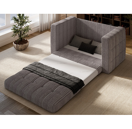 Kastol sofa bed, light grey velour Modullo 04 107x195 Kastol sofa bed, light grey velour Modullo 04 107x195