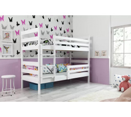 Dětská patrová postel ERYK 80x160 cm, bez matrací, Bílá