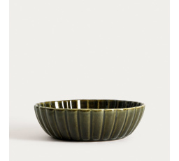 Talíř MELIDA tmavě zelený 19 cm 750311