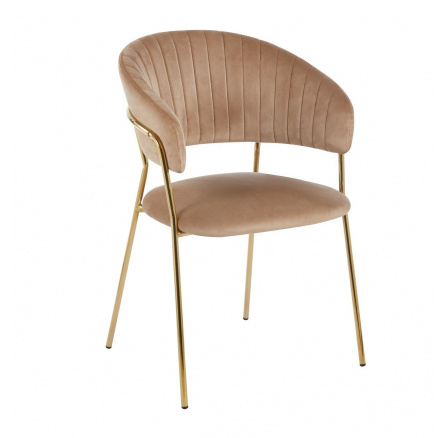 Židle velvet cappuccino K4-FX