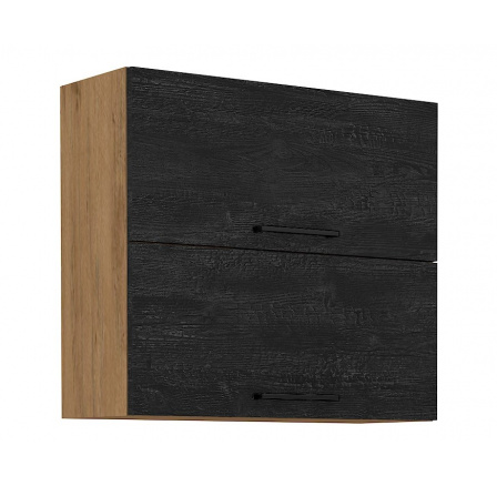 Kuchyňská skříňka Vega 80 GU 72 2F dub lancelot/dark wood