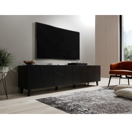 Tv komoda ETNA, černá mat 