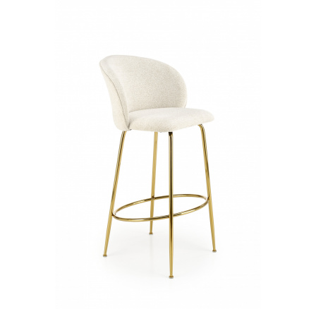 Barová židle H116 krém/zlatá