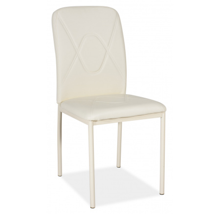 H-623 (H623BB) jídelní židle - eco bílá/nohy bílé (S) (K150-Z)
