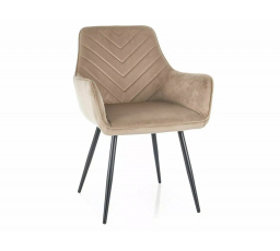 Jídelní židle FIG VELVET, Béžový Bluvel 28/Černá