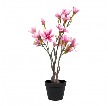 Umělá rostlina Magnolia růžová 74 cm