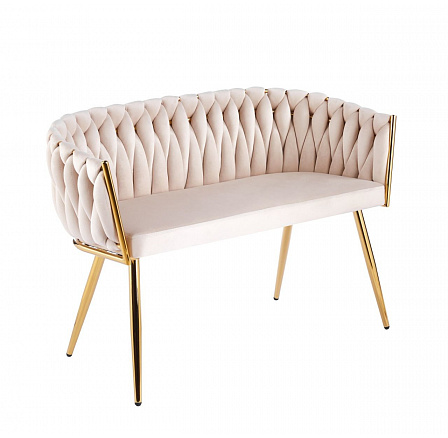 Sofa sametová béžová SF2-FXJG G