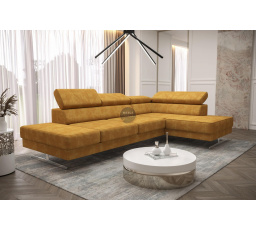 Rohová sedací souprava EMPORIO MINI 300x180 - žlutá , pravá