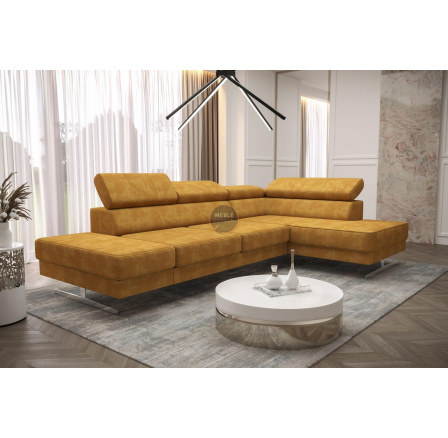 Rohová sedací souprava EMPORIO MINI 300x180 - žlutá , pravá Rohová sedací souprava EMPORIO MINI 300x180 - žlutá , pravá