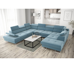 Rohová sedací souprava GALAXY MAX I s funkcí spaní 280x350x225 - volitelný odstín - levá