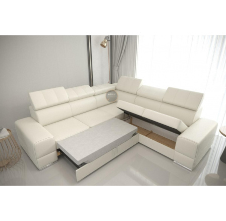 Rohová sedací souprava ROYAL MAX 286x286 přírodní kůže - pravá, přírodní kůže - volitelná barva