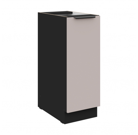 Dolní skřínka ARONA - 30 D CARGO BB, Černá mat/Kašmír