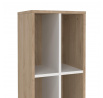 Regál SIGAL 587, Jackson hickory/Bílá