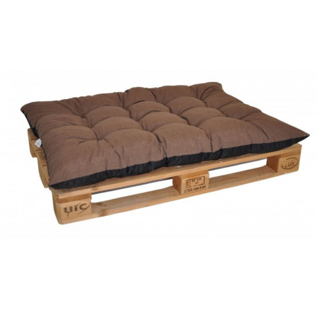 Paletový sedák / zahradní matrace hnědý melír