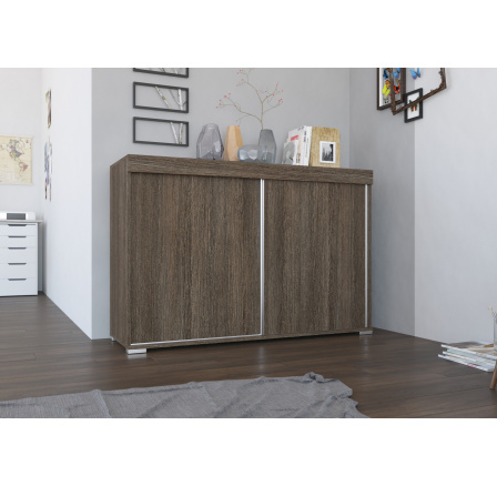 Komoda s posuvnými dveřmi ARTES jasan tmavý Komoda s posuvnými dveřmi ARTES jasan tmavý