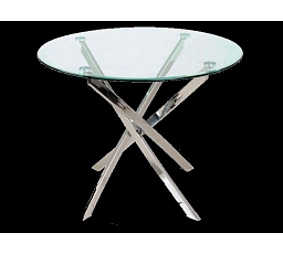Jídelní stůl AGIS, transparent/chrom