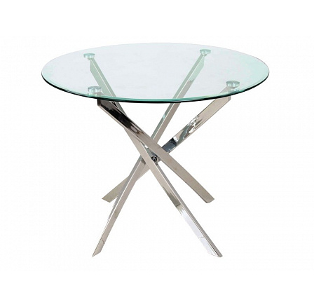 Jídelní stůl AGIS, transparent/chrom