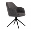 Jídelní židle, šedá, látka, HC-536 GREY2