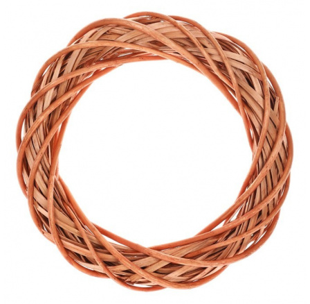 Věnec proutěný - pr. 30 cm, medová barva