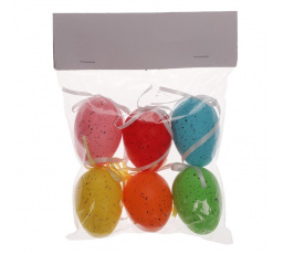 Vajíčka plastová - mix 6 barev, cena za balení (6 ks)