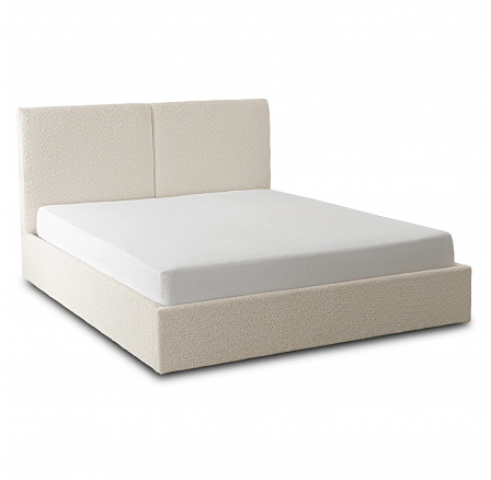 Postel 140x200 MARSYLIA s Úložným Prostorem Krémové Boucle