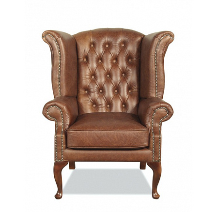 Křeslo Chesterfield Queen kůže koňak Křeslo Chesterfield Queen kůže koňak