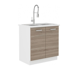 Kuchyňská skříňka Dalton 80-ZL-2F-ZB bílá/dub sonoma truffle