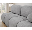 Nuwia sofa with sleeping function and storage box, grey plush upholstery Avexin 04 145x200 1