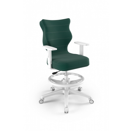 Kancelářské křeslo DUO , bílá Velvet 05 velikost 5 WK+P