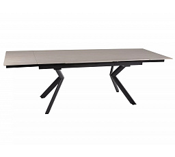 Jídelní stůl NORTON, Béžová/Černá