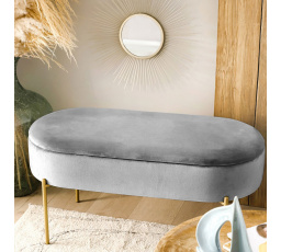 Lavice LAYLA GREY 91,5x41x46.5 cm