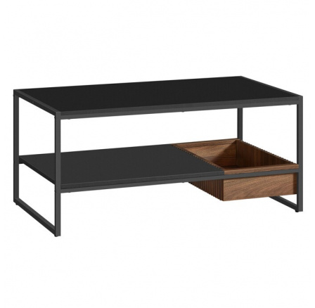 Konferenční stolek 100x55x45cm, mdf, ořech, AKF-E1081 BK