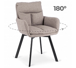 Otočná židle CORTADO Hnědá