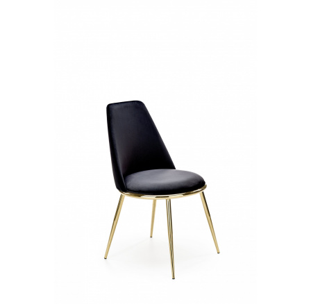 Jídelní židle K460, Černá/Zlatá