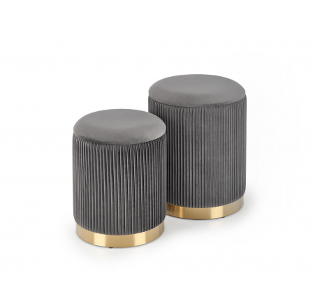 Taburet MONTY sada, šedá