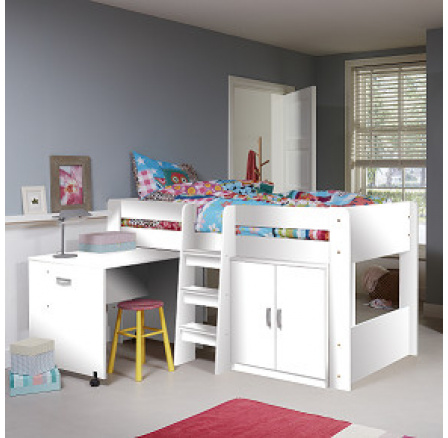 FUNKY SET -bílá - univerzální patrová postel FUNKY SET -bílá - univerzální patrová postel