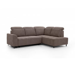 Rohová sedačka Magnis L s funkcí spaní pravostranná - Ado 1604 Shitake