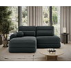 Ripeli Corner Sofa Bed with Storage, Dark Green Velvet, Left-Hand Facing Modullo 35 180x128 Left 1
