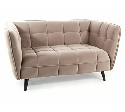 Pohovka CASTELLO 2 VELVET, Béžový Bluvel 40/Wenge