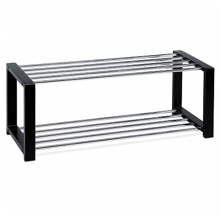 Botník, masiv, černá, 83168-11 BK