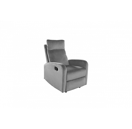 Rozkládací relaxační křeslo velvet šedé FR6-FXJG Rozkládací relaxační křeslo velvet šedé FR6-FXJG