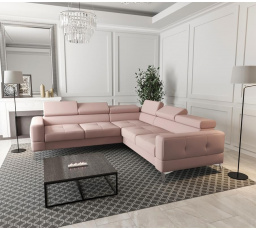 Rohová sedací souprava TOSCANIA MAX 250×250 - pravá, růžová