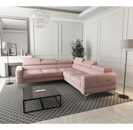 Rohová sedací souprava TOSCANIA MAX 250×250 - pravá, růžová Rohová sedací souprava TOSCANIA MAX 250×250 - pravá, růžová