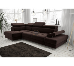 Rohová sedací souprava GALAXY MINI 170x280 - hnědá , levá
